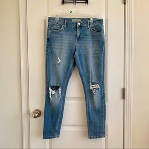 Topshop Moto Lucas Distressed Slim Leg Jeans